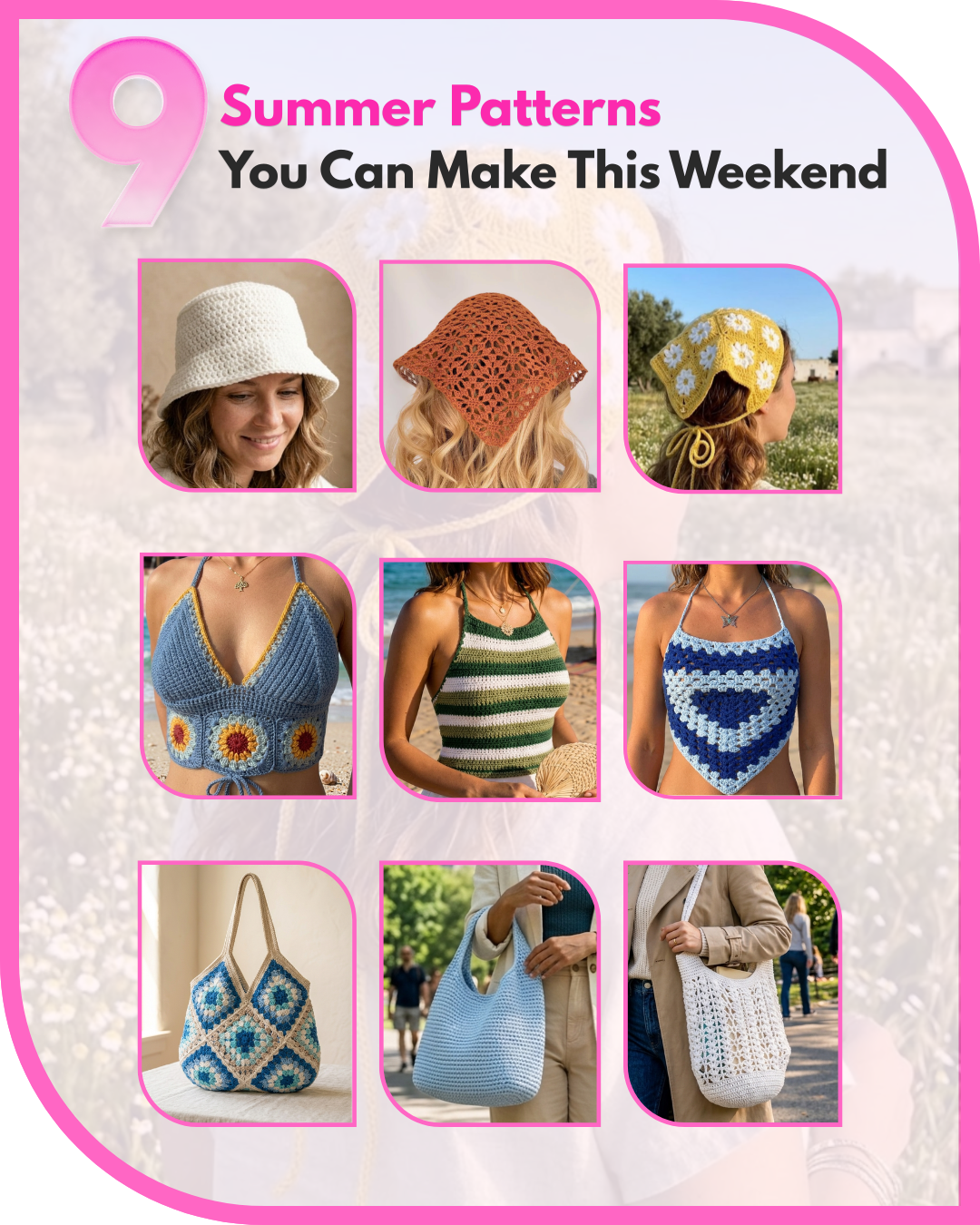 The Weekend Wear Bundle — 9 Crochet Patterns