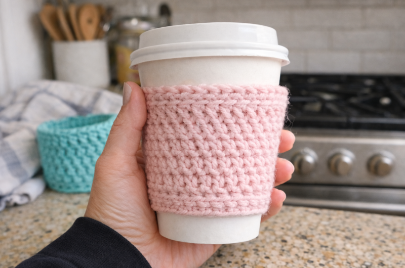 Easy Crochet Cup Cozy – A Cozy Beginner Project for Your Daily Coffee